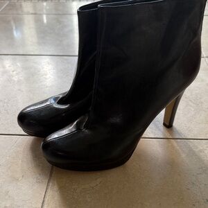 Franco Sarto black platform bootie